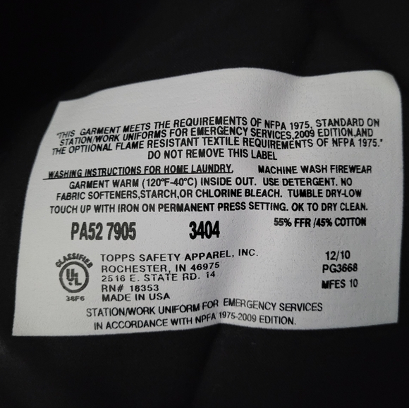 TOPPS | Firewear PA52 7905 safety emergency services clothing pants - Picture 10 of 10